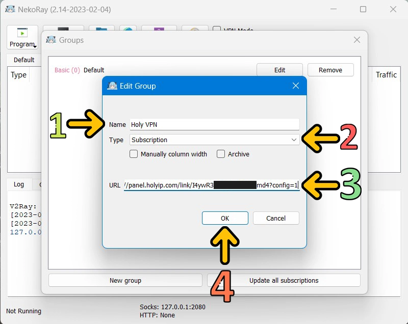 Nekoray Windows Tutorial 4