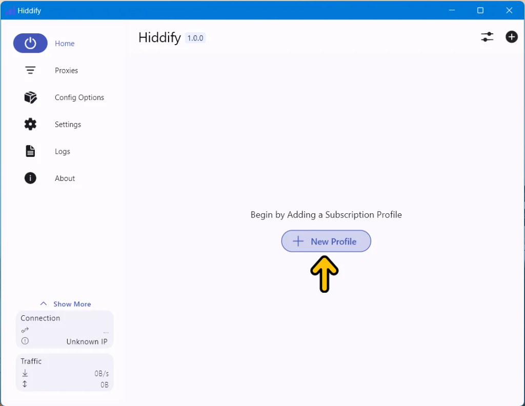 Hiddify Next windows tutorial 3